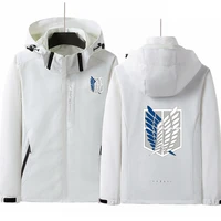 Attack on Titan printing High Quality Spring and autumn Unisex Camping Clothes Hiking Jacket Waterproof Thin Safari Windproof 1