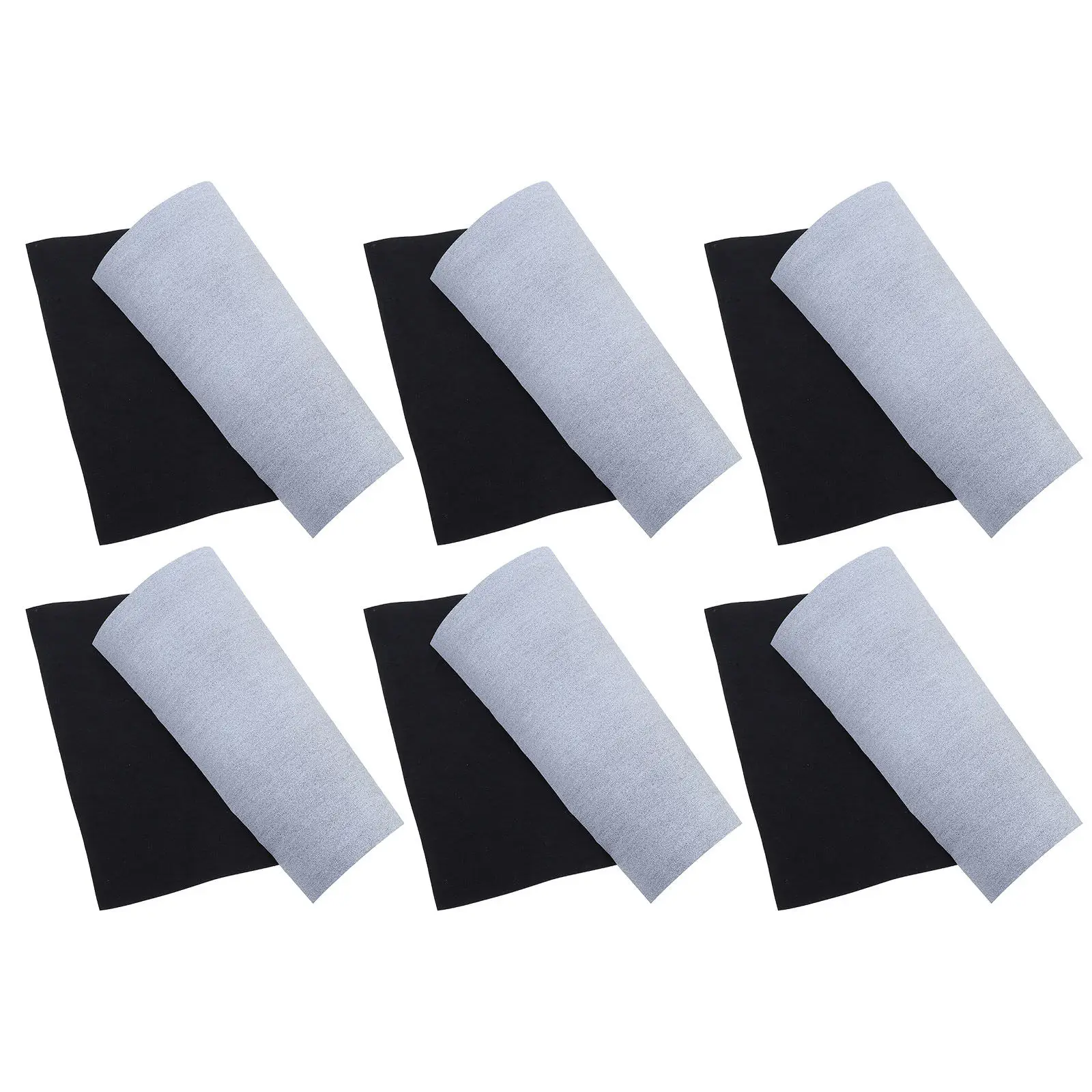 6Pcs 물 쓰기 천 중국 서예 연습 초보자를위한 재사용 가능한 매트 학교 사무실 물 그림 천 서예