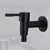 Stainless Steel Faucet Black Wall Mounted Washing Machine Tap Bath Toilet Mop Pool Water Taps for Outdoor Garden Bathroom 6