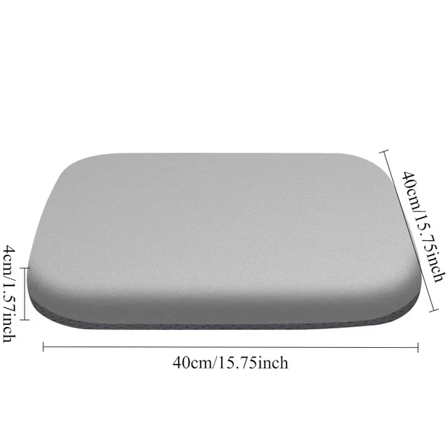 Coussin de siège en mousse épaisse de 4 cm – Coussin de chaise de bureau ultra doux |   Coussin de siège de voiture pour assise longue, soutien lombaire et soulagement de la douleur 5