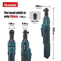 Clé à cliquet sans fil Makita 105N.M 1/2'' - Tournevis électrique rechargeable - Outil de démontage de vis et d'écrous - Outils de réparation automobile 4