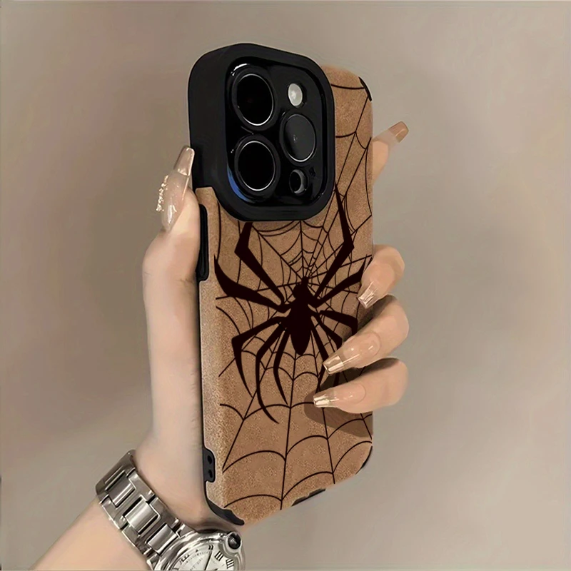 Spider Web Pattern Protective Phone Case - Cool Arachnid Design Cover