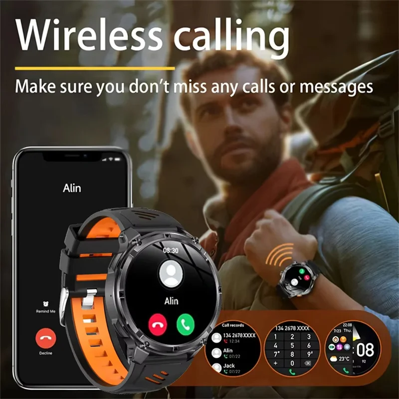 2026 New T-Rex3 Ultra Outdoor Sport GPS Track Smart Watch Men Compass 1100mAh Battery IP69K Waterproof Bluetooth Call Smartwatch 5