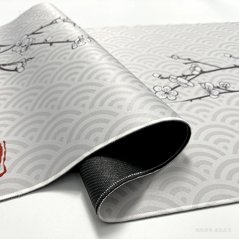 Mouse Pad de Cerejeira para Jogos Sakura xl Computador de Casa Mousepad Tapetes de Mesa Borracha Natural Tapete de pc Antiderrapante Macio Novo - Imagem 3