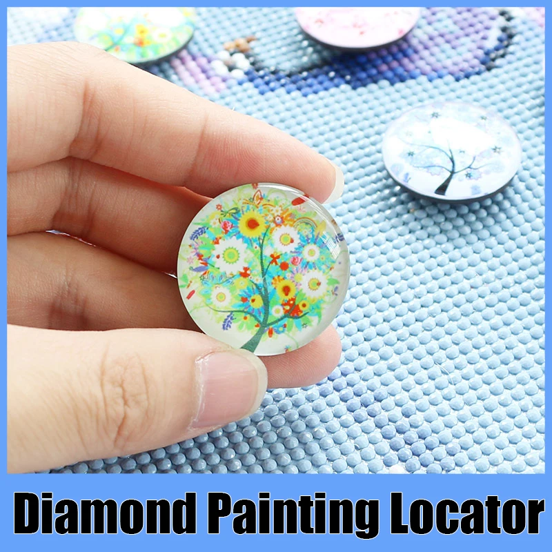 5D Diamond Painting Four Seasons Locator Magnet Holder Accessories Cover DIY Art Embroidery Fixer Tools 1pcs Random Color for HOMFUN,diamond painting accessories