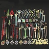 Genshin Impact Sword Keychain Alloy Weapons Skyward Blade Metal Key Rings Collections Katana Samurai Game Peripherals Gifts Toy 1
