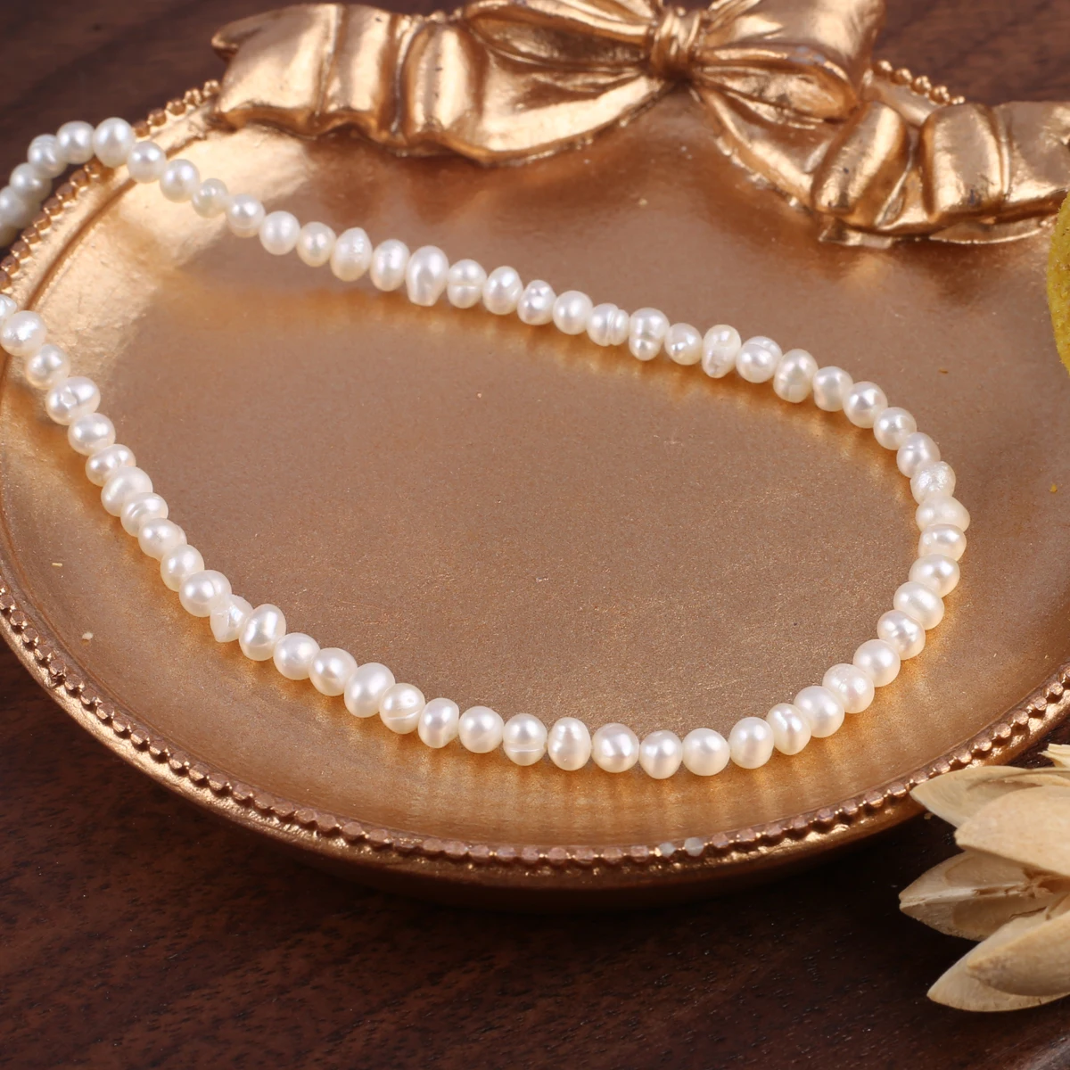 Charm 100% Natural Freshwater White Pearl Loose Spacer Beaded 3-3.5mm DIY Jewelry Making Necklace Earrings Bracelet Accessories