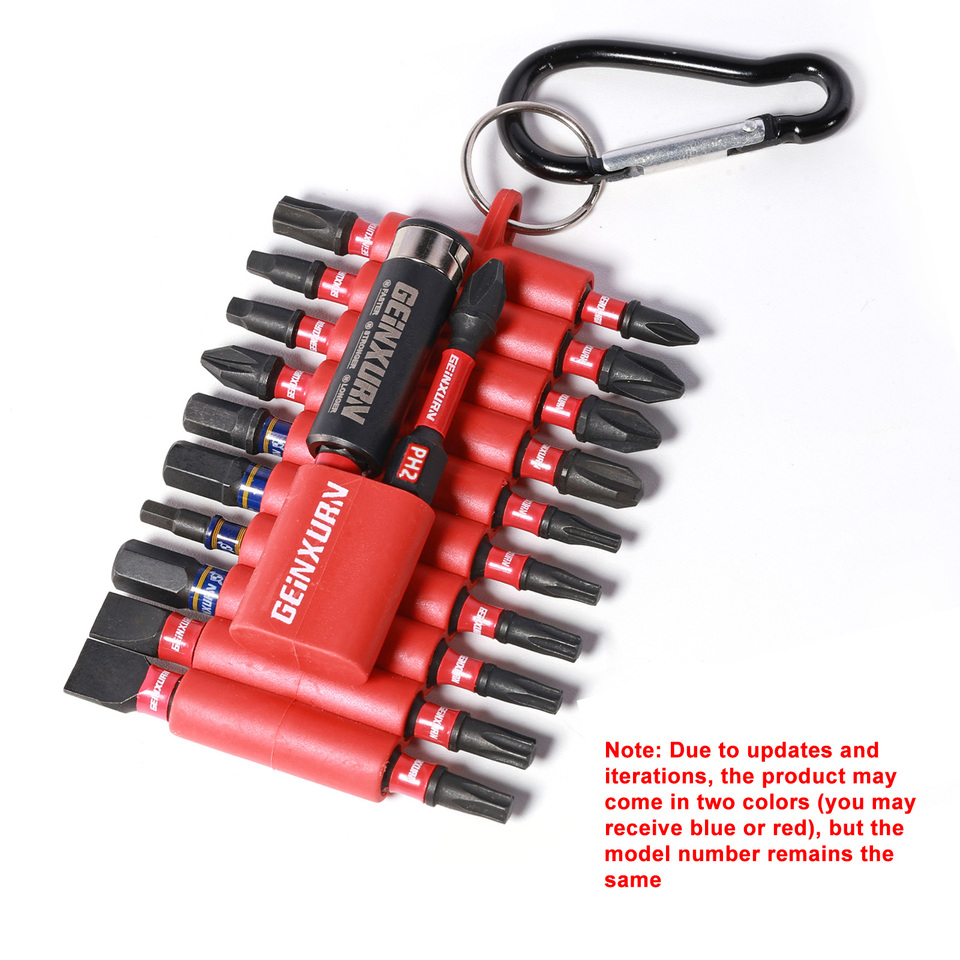 22 Pcs Impact Screwdriver Bits Set with Organizer Sleeve, Magnetic  S2 Steel Multi Driver Bits and 1Pc Bit Holder
