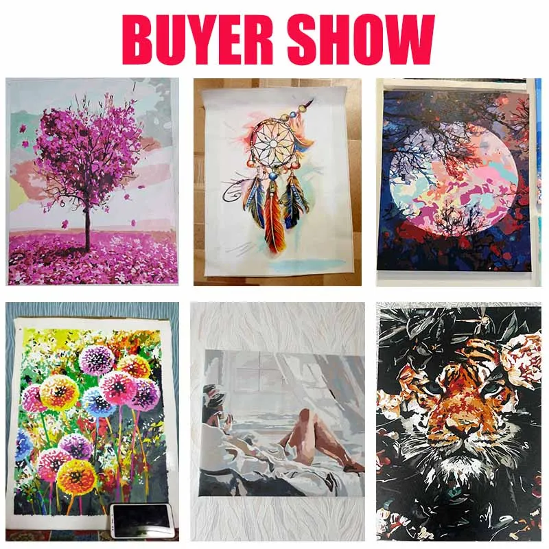 PhotoPaint By Numbers For Adults Animals Picrute Coloring By Numbers Acrylic Paint Drawing On Canvas Home Decor Decor painting by numbers kits painting by numbers oil picture by numbers