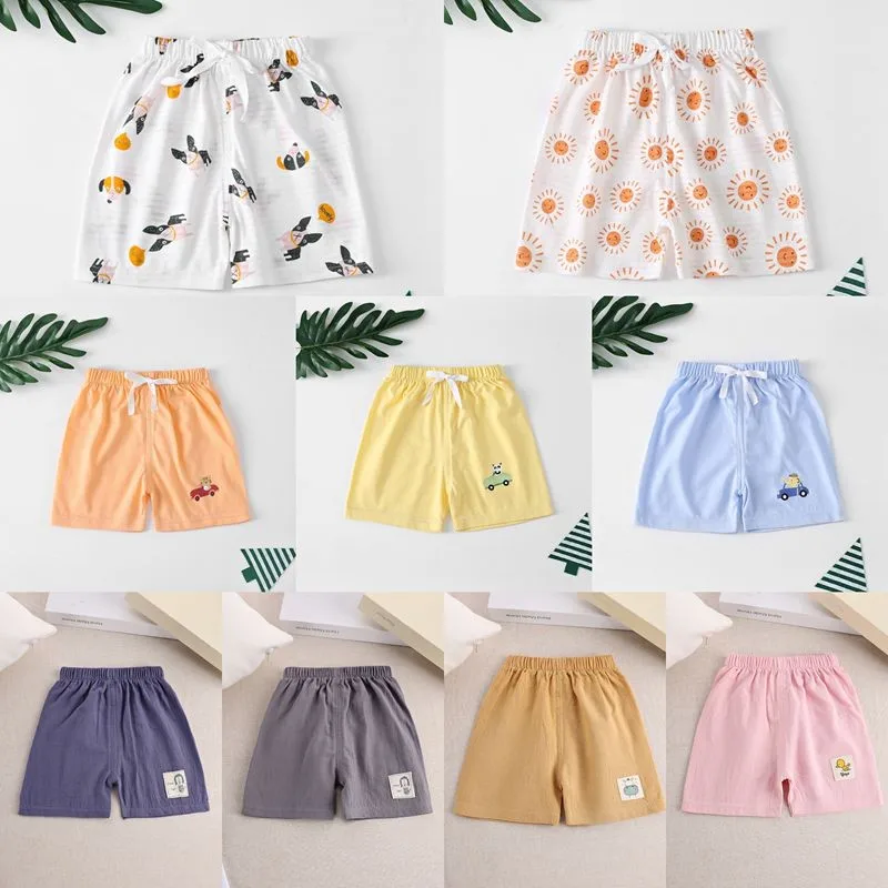 New 1 2 3 4 5 Year Old Kids Shorts Summer Clothing Toddler Girls Pants Soild Color Children Boys Casual Shorts Baby Clothes
