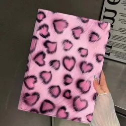 Chic Pink Leopard Glitter Tablet Case - Cartoon Design - iPad Air 13 2024 M2 (048PBA8202PBT)