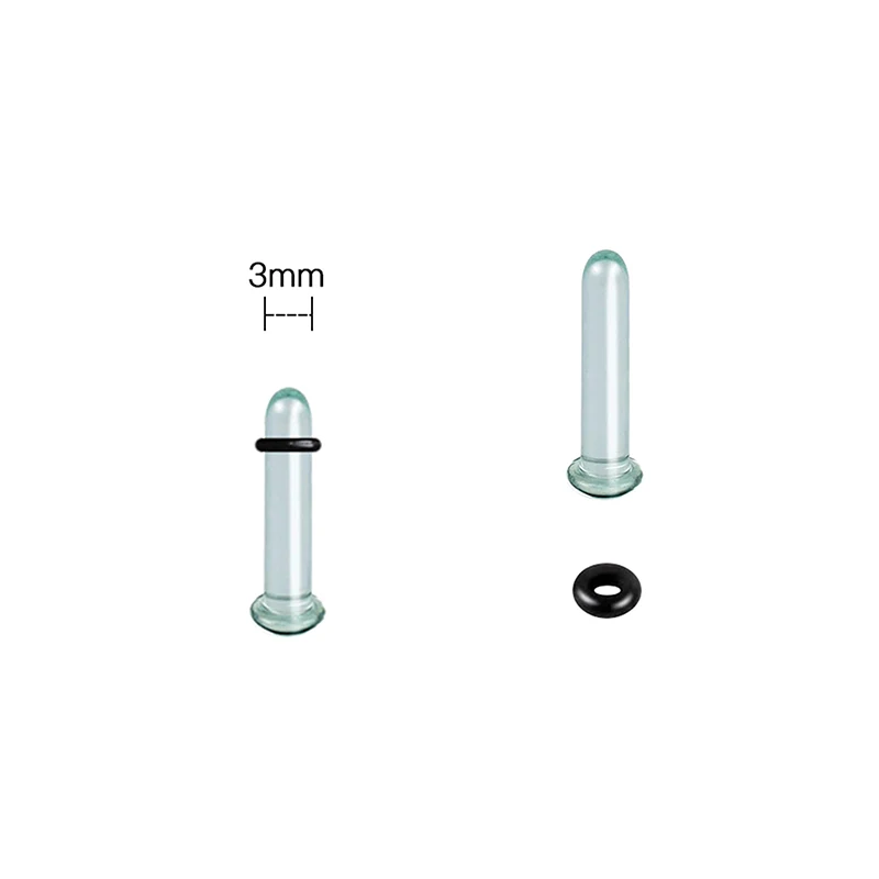 2 stücke Glas Ohr Messgeräte Stretching Kit Short Taper Expander 1,6-16mm Stretching Ohr Tunnel Und Plugs körper Piercing Schmuck – Detail 21