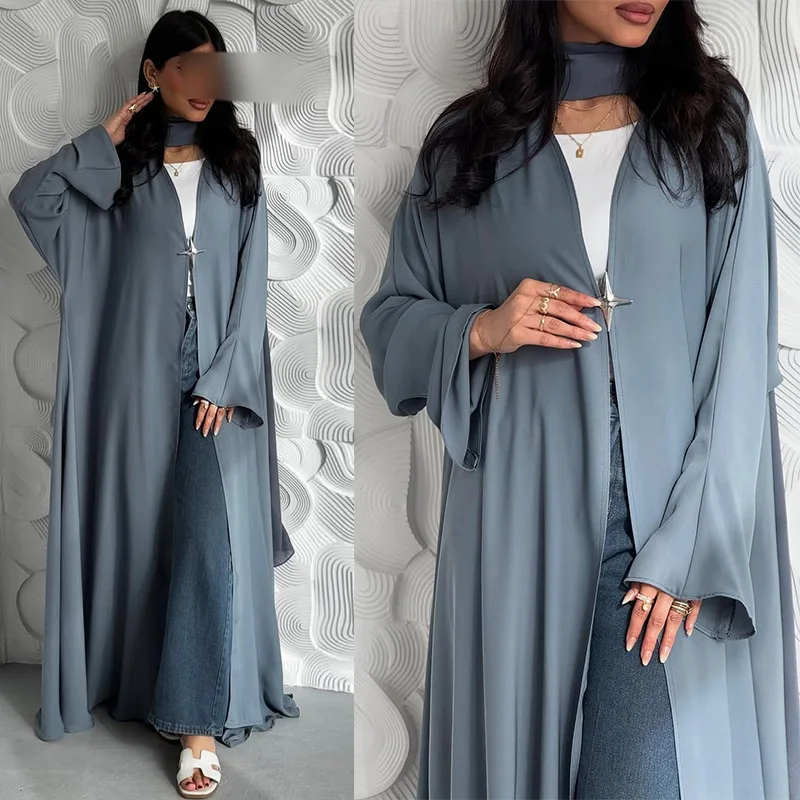Yellow Abaya Dubai Luxury Women Muslim Maxi Dress Kimono Cardigan Turkey Kaftan Kebaya Caftan Marocain Femme Djellaba Jalabiya 6