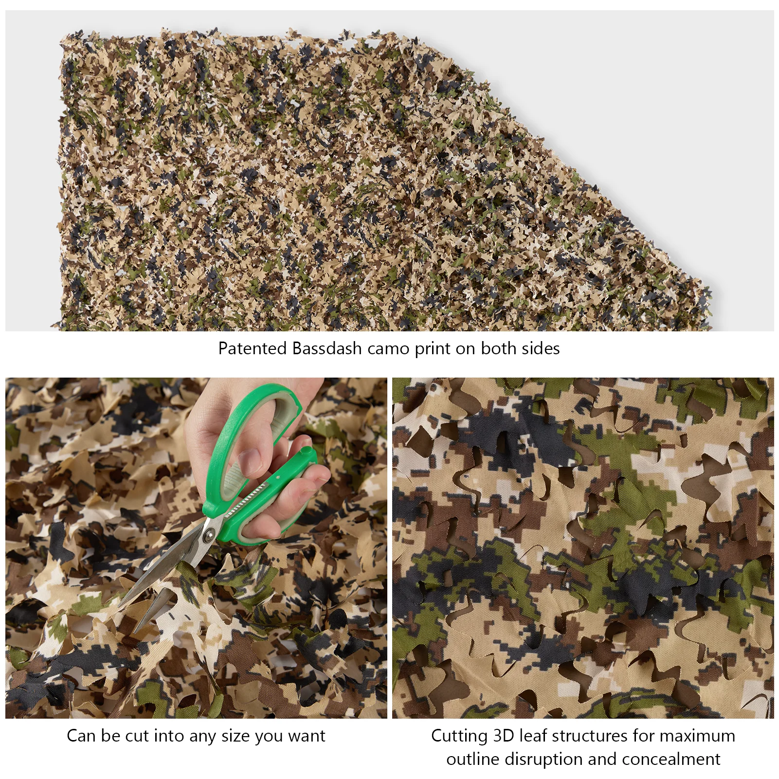 Camouflage Netting Sunshade Net Camo Netting Water Resistant for Hunting Blind Party Decoration Sunshade Shooting Tree Stand Cover