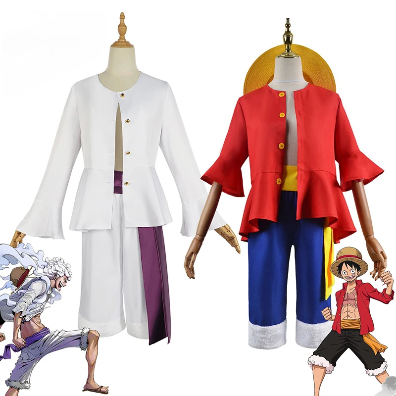 Anime One Piece Cosplay Costume Straw Hat Boy Country Monkey D