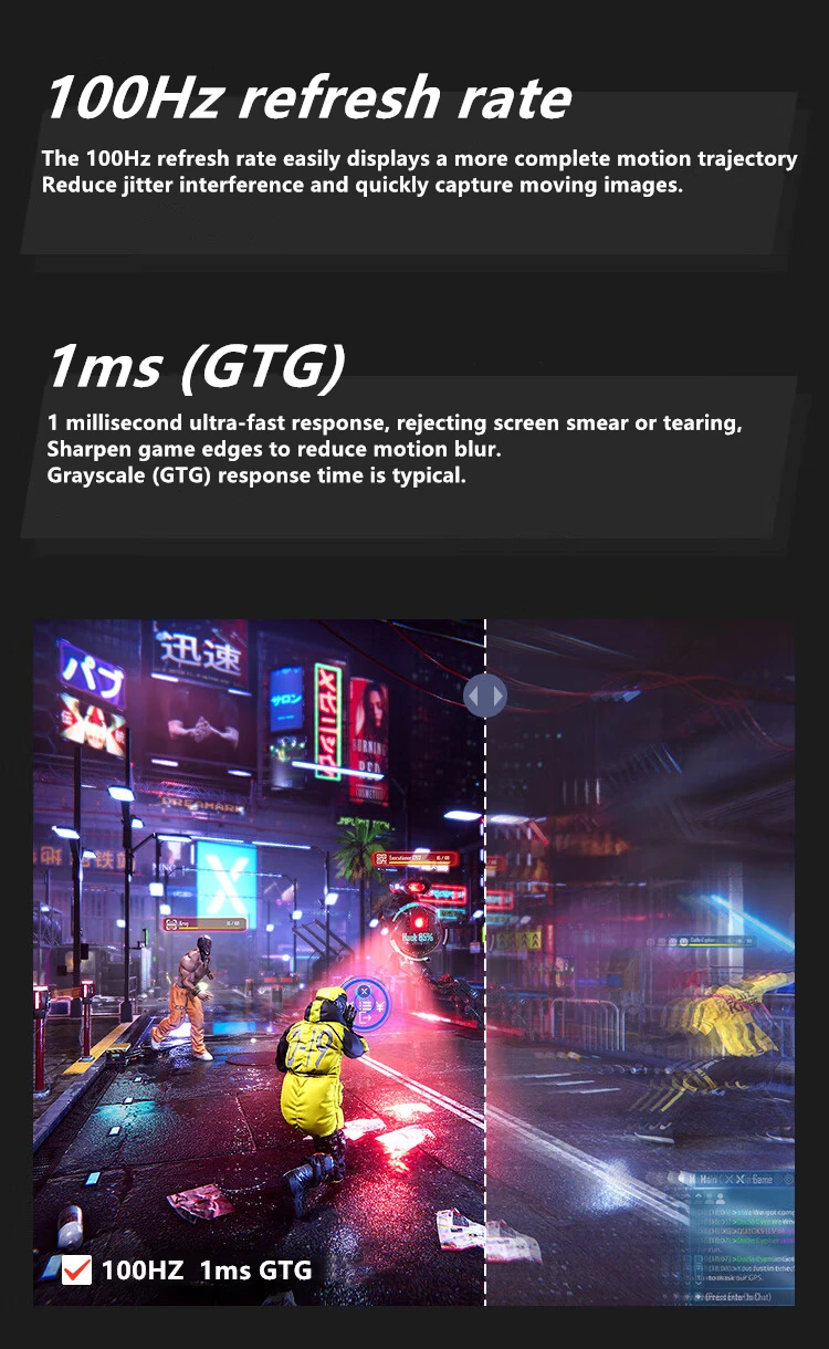 FYHXele ̵ ÷ 21:9 IPS 100Hz WQHD ũž LED ̸ ǻ ȭ, DP, 3440*1440  ƴ, 34 ġ , 100Hz