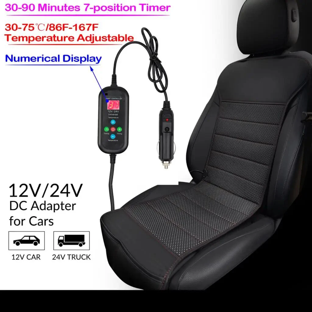 DC12V24V 드라이버 범용 자동차 열선 커버 자동차 히터 쿠션 온도 조절 자동차 시트 히팅 패드