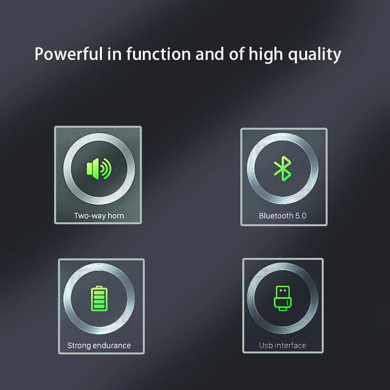 HOMEFISH Mini Bluetooth Speaker with RGB Lights
