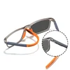 New Light Sensitive Color Changing Myopia Eyewear Bendable TR90 Frame Photochromic Myopia Glasses Anti Blue Light Glasses 2