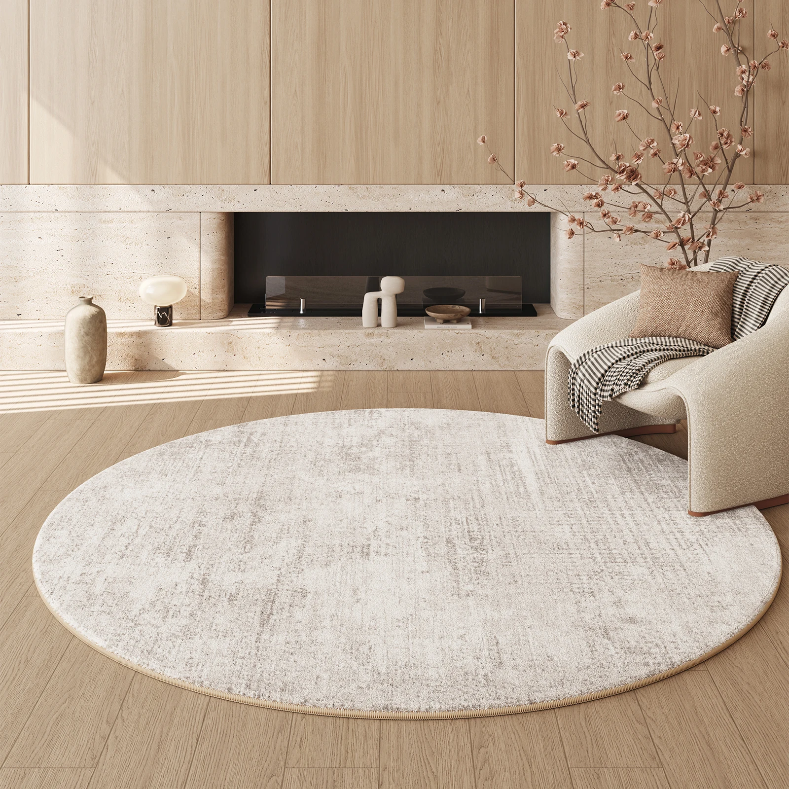 الفرنسية كريم نمط ديكور غرفة نوم أفخم البساط السجا...