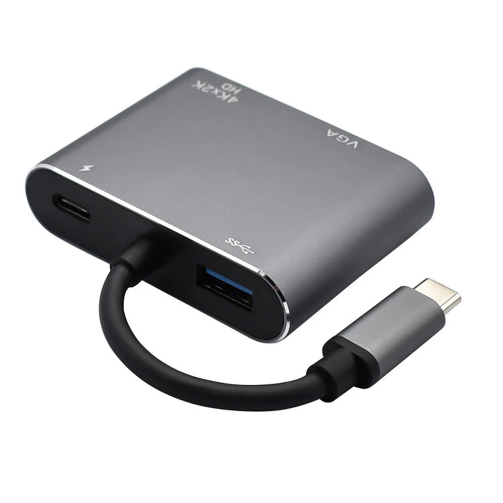 USB 3.0 CŸ to HDMI ȣȯ, Ʈ  PC VGA Ȯ ũ , CŸ ø ŷ ̼, 4 in 1