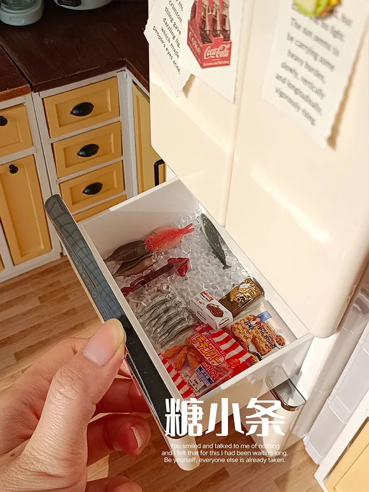 1/6 doll house model Kitchen appliances refrigerator（ shells need to be  used with refrigerator liner，The shell can be replaced） - AliExpress