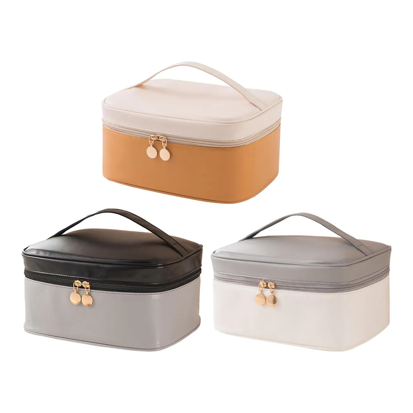 

Дорожная косметичка, водонепроницаемая, многофункциональная, с молнией, вместительные принадлежности для путешествий, масло, аксессуары, набор кистей