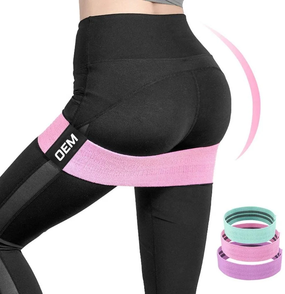 

Resistance Bands Set for Women and Men Elastic Fabric Workout Bands Hip Resistance Loop Bands for Home Gym Fitness Training