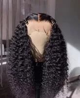 Perruque Lace Front 13x4 en Cheveux Humains, Densité 200, Bouclée Jerry, Pré-épilée avec Cheveux Naturels Brésiliens Vierges pour Femmes 2