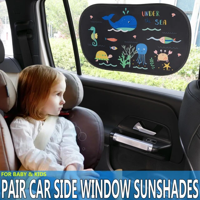  Sonnenschutz Auto Baby- Block-UV-Strahlen - Schützen Sie  Ihr Kind und Haustier - passt auf die meisten Autos - 2 Stück  Review  Analysis
