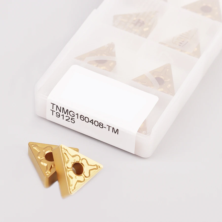 

10pcs high quality TNMG160404-TM T9125 TNMG160408-TM T9125 CNC lathe Carbide Insert External turning tool Wear-resistant Inserts