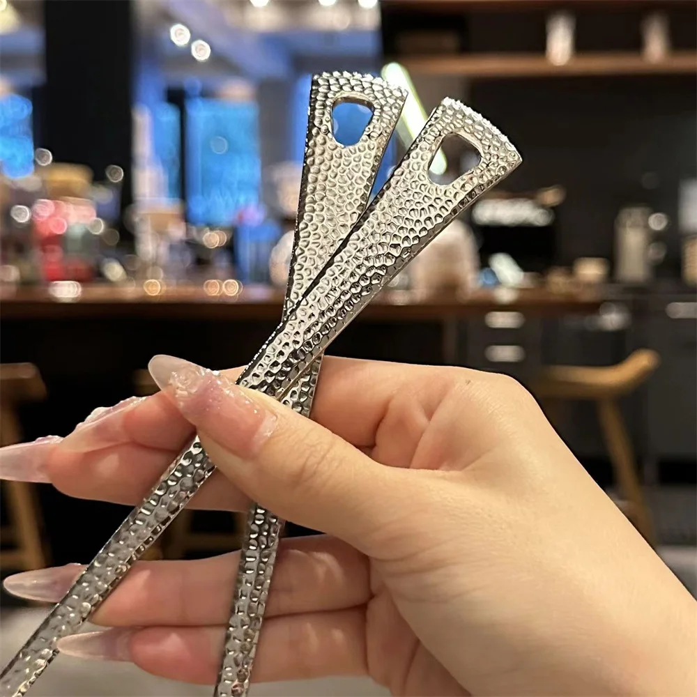 Stainless Steel Soup Spoon Soup Strainer Fish Scale Handle Spoon Household Hot Pot Kitchen Cooking Long Handle