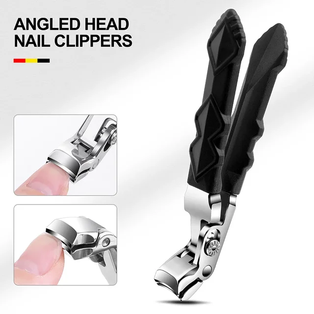 Coupe-ongles anti-éclaboussures pour orteils, grand, épais, dur, spécial, pince diagonale, ciseaux à ongles, outils de manucure ménagers, nouvelle collection 1