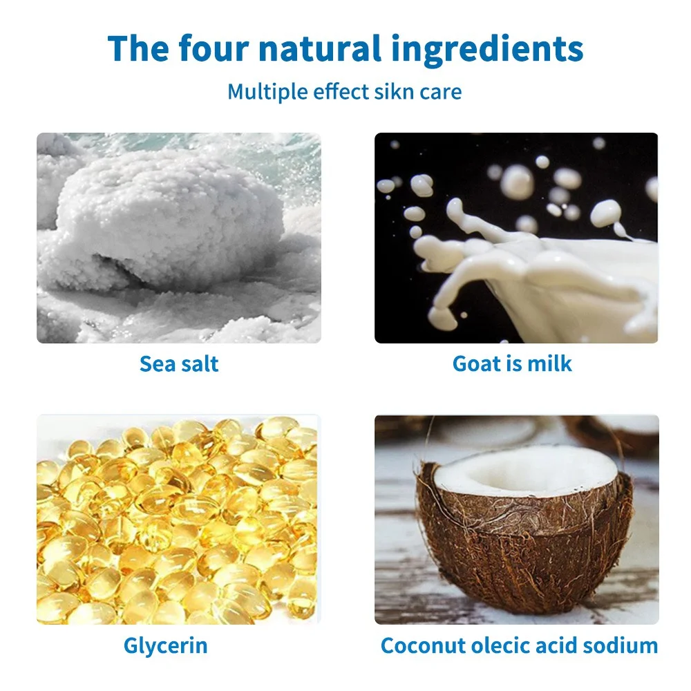 Handmade Soap Natural Sea Salt Goat Milk 100g