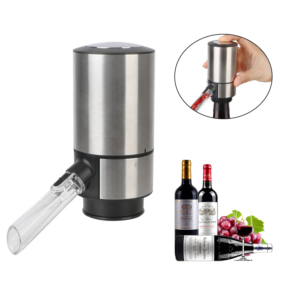 

Dispenser With Base Quick Sobering Automatic Wine Decanter Aerator Pourer For Bar Party Kitchen Electric Wine Decanter