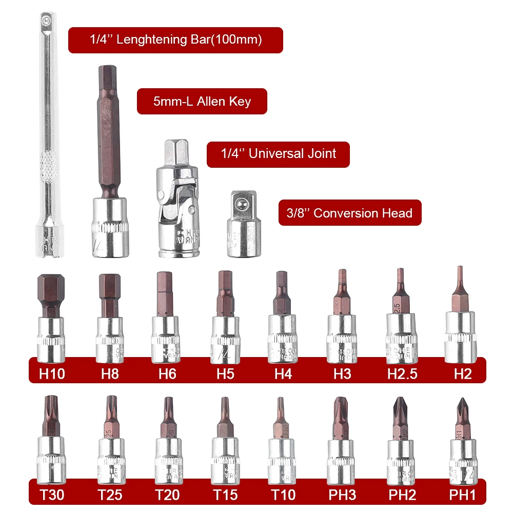 Torque Wrench 1/4" & 3/8" Repair Set - Image 2