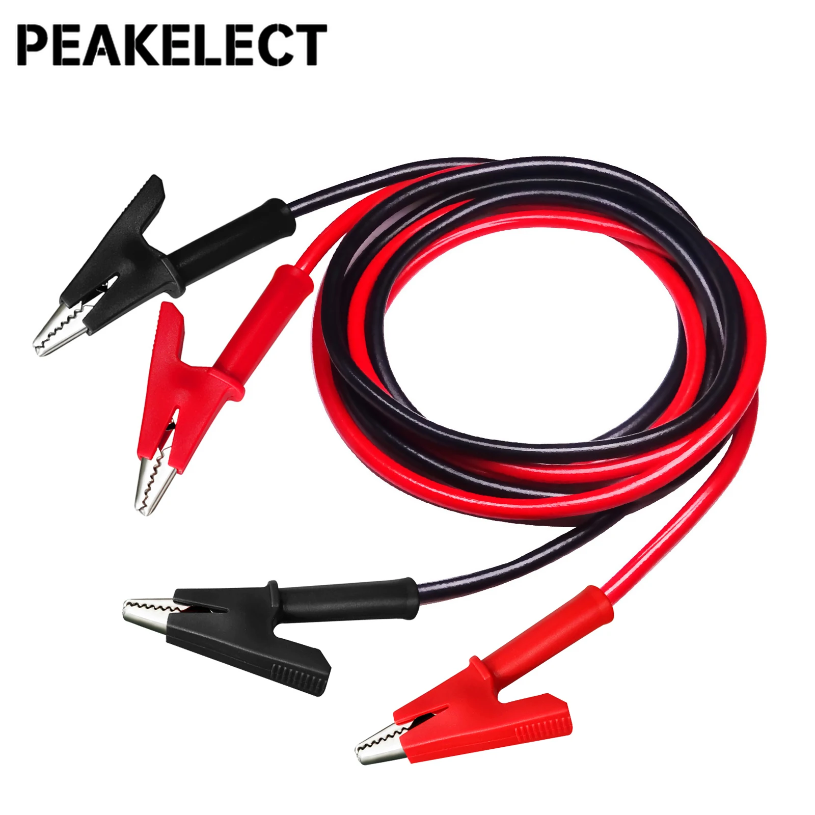 Dual Alligator Clips Test Leads for Multimeter 2PCS