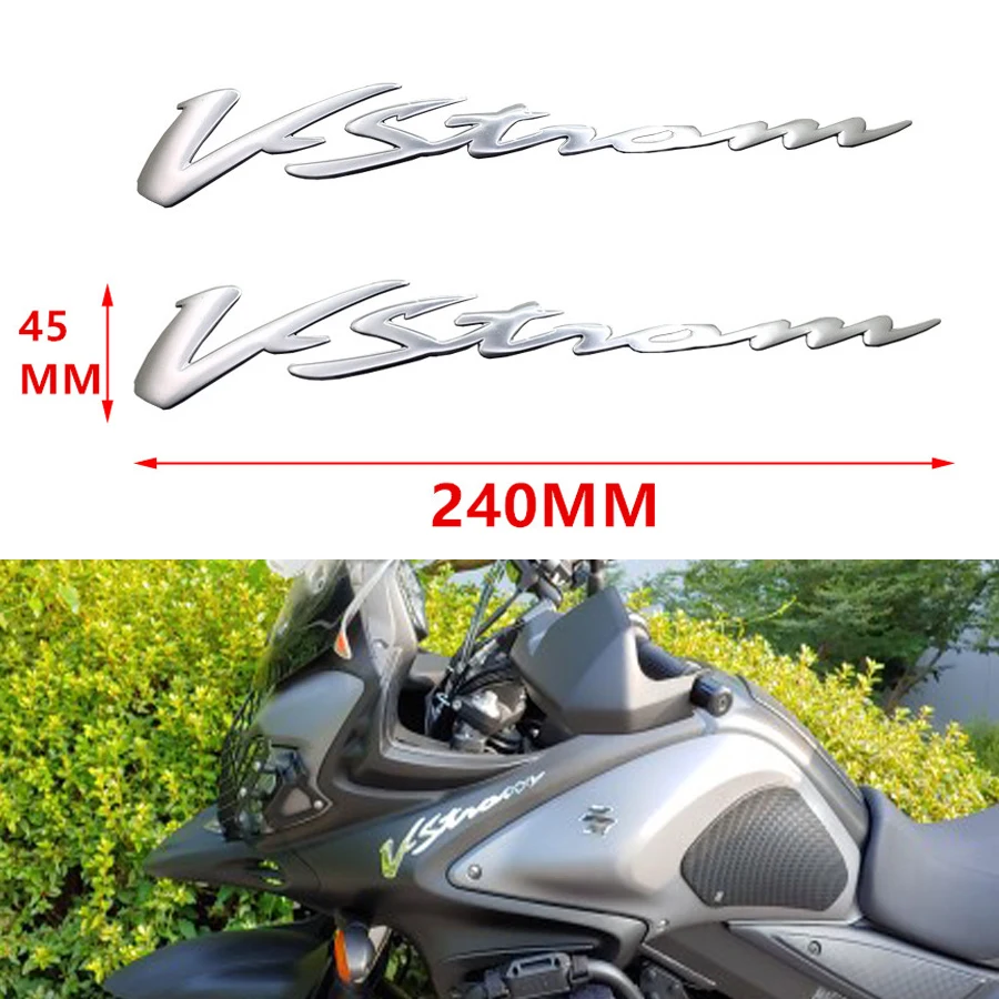 Set Autocollants 3D Protection Réservoir - Suzuki V-Strom 800 DE - Gris Berlinois