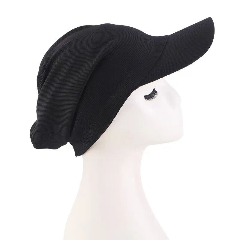 Fashion Solid Colour Baseball Headscarf Scarf Caps Sun Hats for Women t Summer Soft Breathable Headscarf Caps