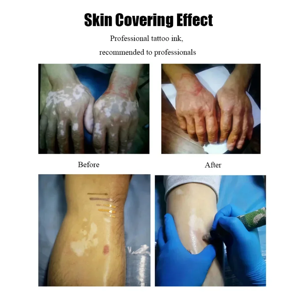 30ML Tattoo Skin Covering Ink Professional 4 Color Natural Body Art Permanent Makeup Tattoo Artists Accessories Supplys