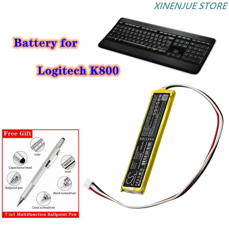 Logitech K800 Keyboard Battery Digital Batteries Battery 3.7v/1500mah 802085p Aliexpress