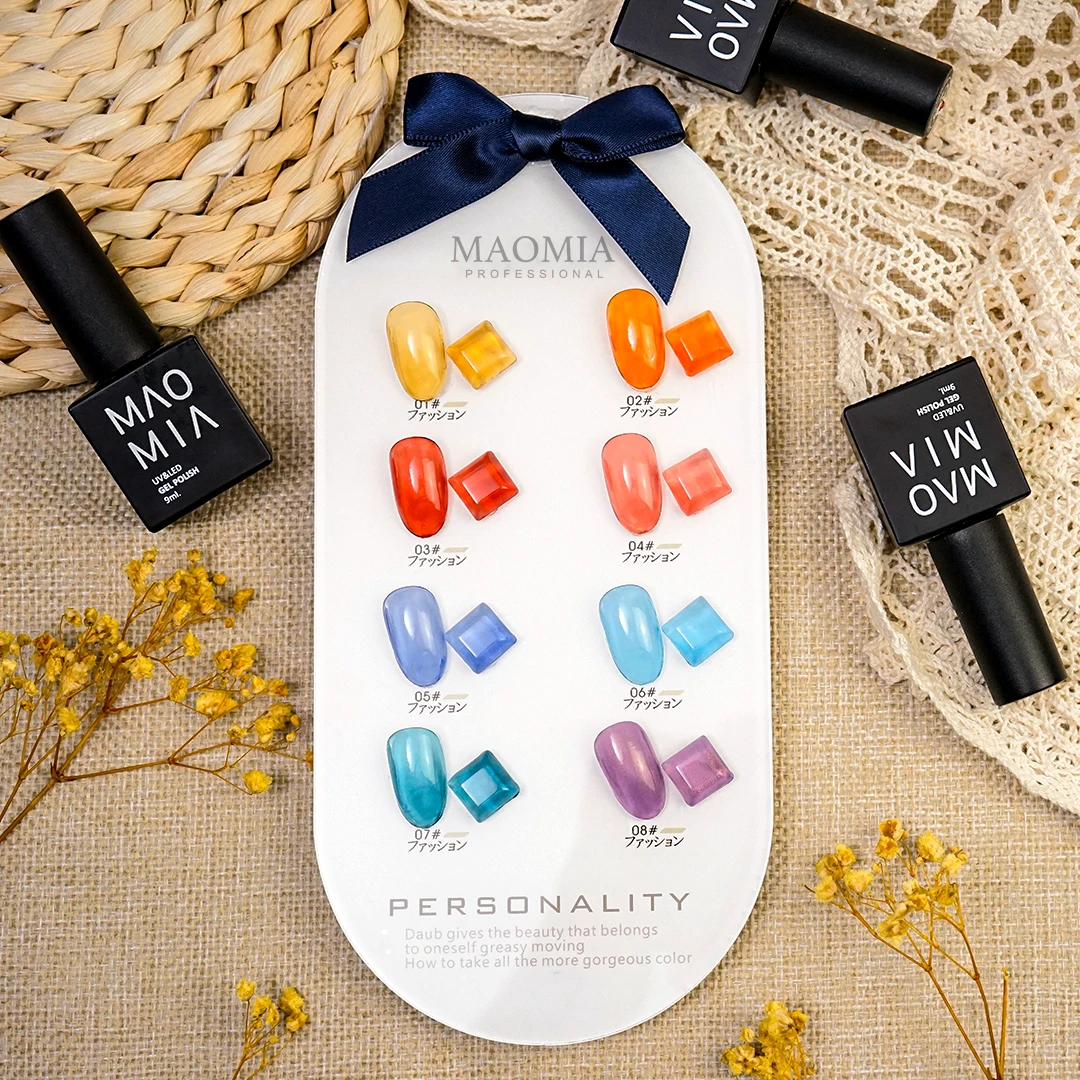 

Transparent Jelly Gel Nail Polish Design Semi Permanent UV LED Gel Nail Art Soak Off Polish Base Top Coat Varnish Manicure