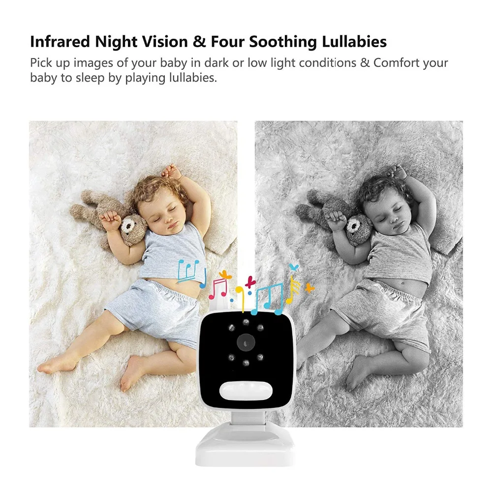 Description Picture 6 of item3.5" LCD Screen Digital Video Baby Monitor 2 Way Talk Security Wireless Baby Camera Night Vision Electronic Babysitter