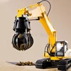 1:14 22 Channels Alloy Remote Control Car Simulation Bulldozer Loading Unloading Machine Engineering Vehicle Children's Toys 3