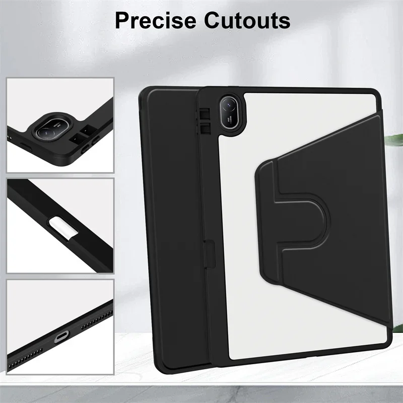 360° Rotating Acrylic Stand Case with Pen Holder