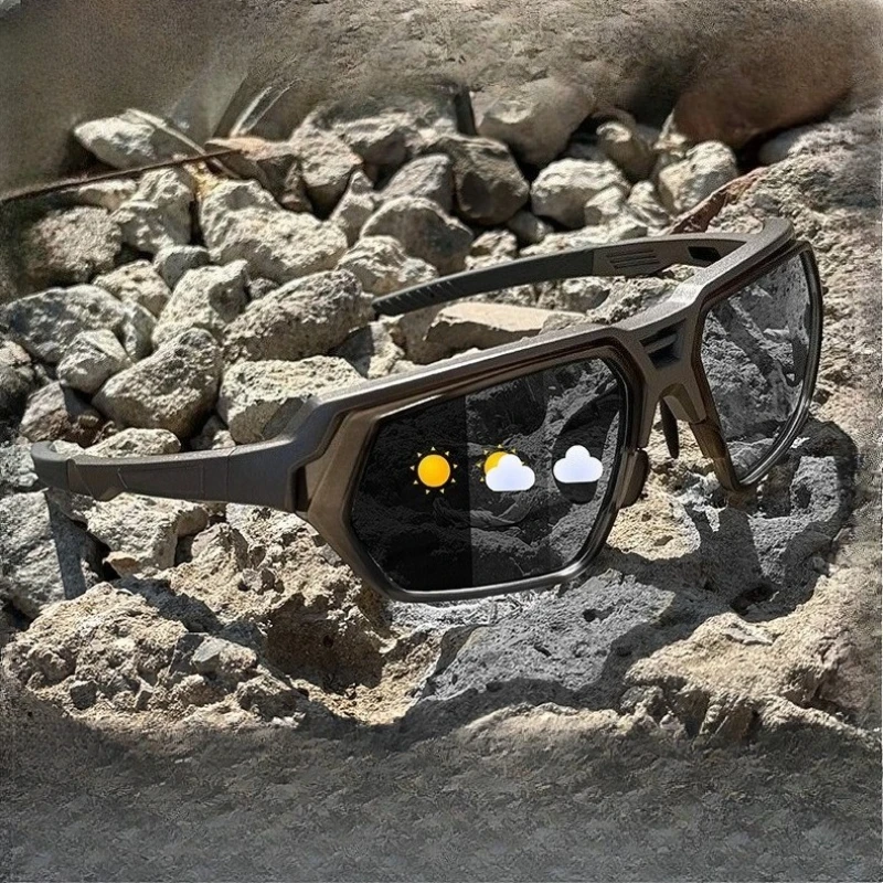 SEAMERGO Retro Polarisierte Radsport-Sonnenbrille für Herren, High-End 2025 Outdoor-Aktivitäten UV-Beständige Cyberpunk-Brille Walk The Show – Detail 8
