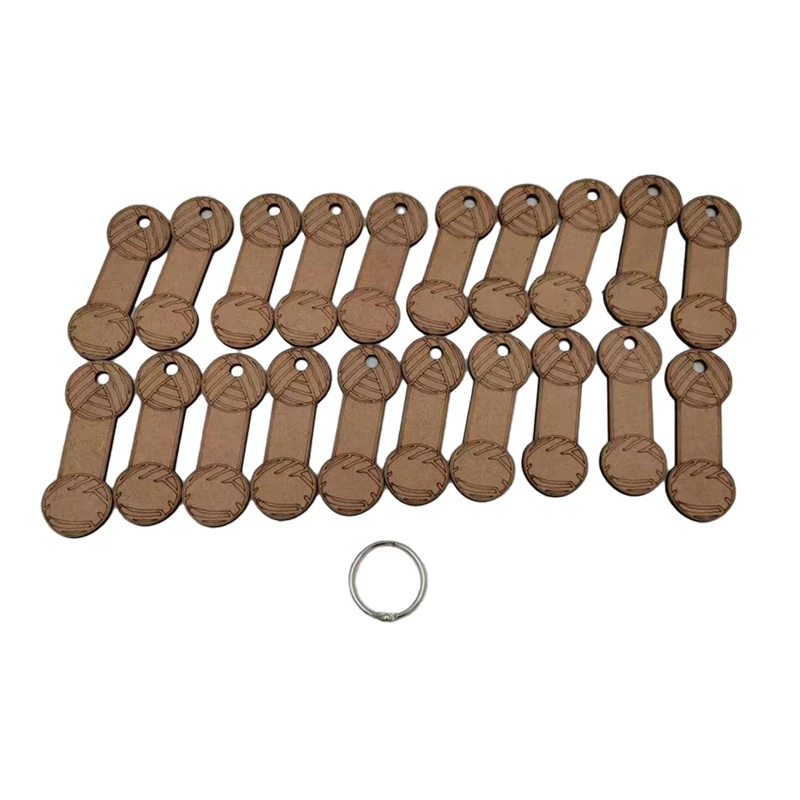 

Рождественские чистые Колышки из пряжи, колышки из пряжи без рисунка для упаковки плетеной веревки и швейной нити, простая установка