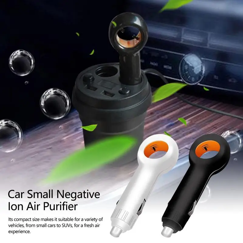 

Car Air Purifier Mini Negative Air Purifier Small Ion Purifier Clean Eliminate Air Negative Ion Filtration System For Cars