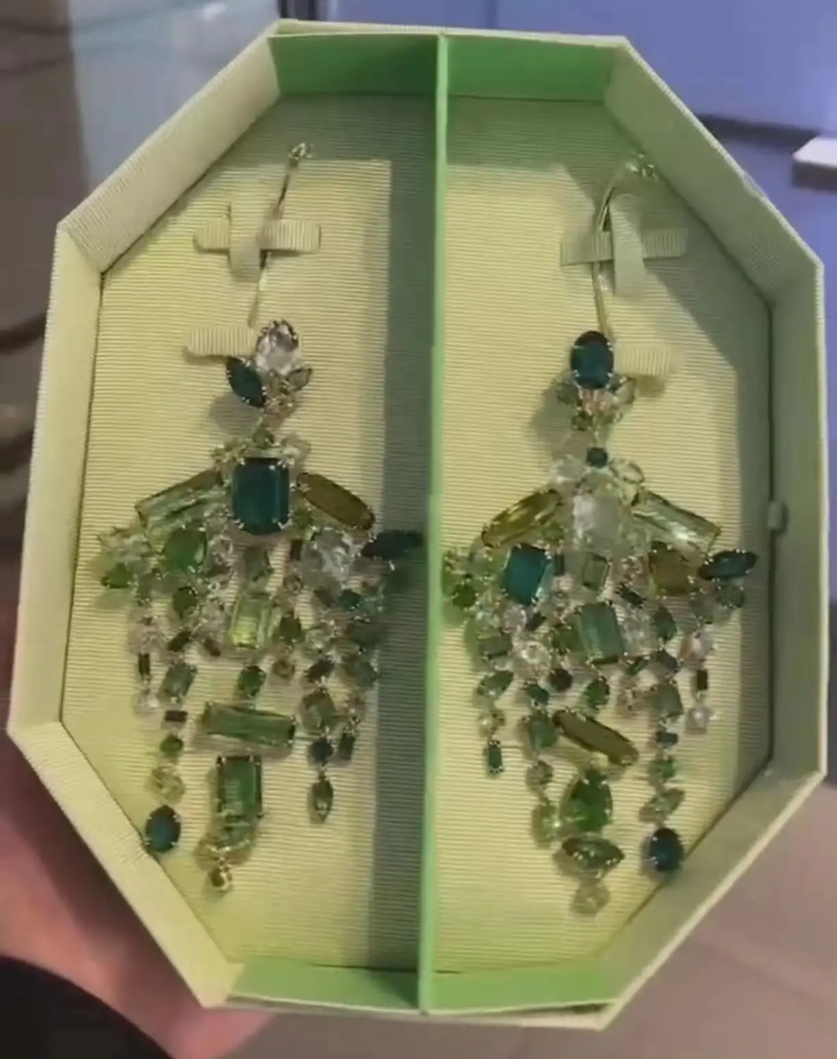 Curiosa Original 2024 New Fashion Millennium Jewelry Set Charming Women's Bracelet Green Necklace Earrings Girl Romantic Gift