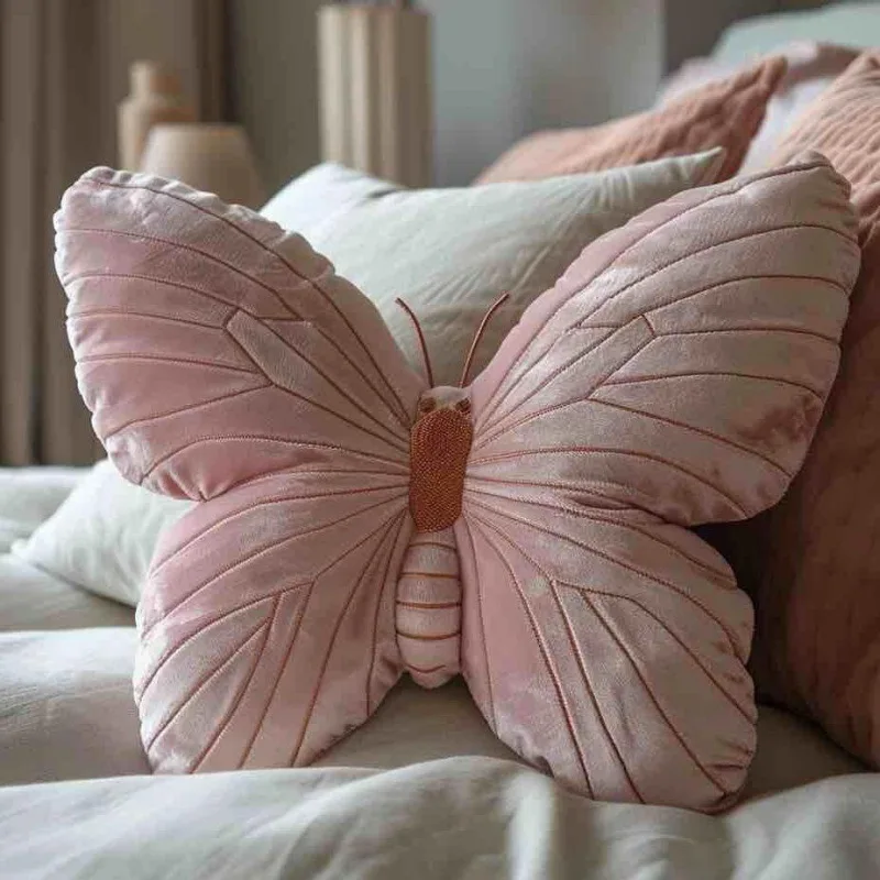 Butterfly Shaped Pillow, Soft Butterfly Cushion, Cushion, Perfect Birthday Gift, Home Decoration Cushion,for Home and Office Use
